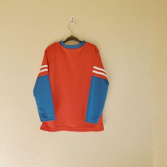 DC Comics Kids Shirt Red 6 Superman V-Neck Long Sleeve T-Shirt  New - Picture 7 of 8